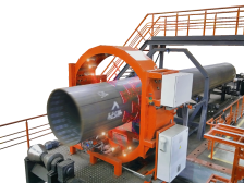 System pomiarowy laserowy 3D do rur System laserowy 3D do automatycznego pomiaru geometrii rur o dużej średnicy i kontroli wymiarowej na całym świecie