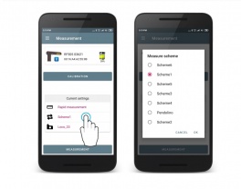 Aplikacja mobilna Android do pomiaru parametrów kolejowych zestawów kołowych i gromadzenia danych kontrolnych na całym świecie