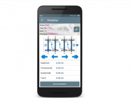 Aplikacja mobilna Android do pomiaru parametrów kolejowych zestawów kołowych i gromadzenia danych kontrolnych na całym świecie